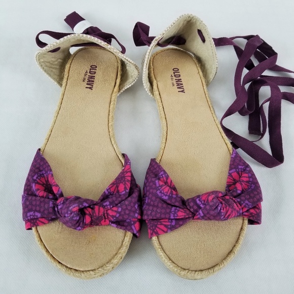 Old Navy Shoes - Old Navy Women's Sz 8 Ballet Lace Up Sandals